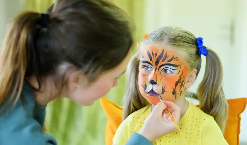 Tiger Face Paint Step-by-Step Tutorial